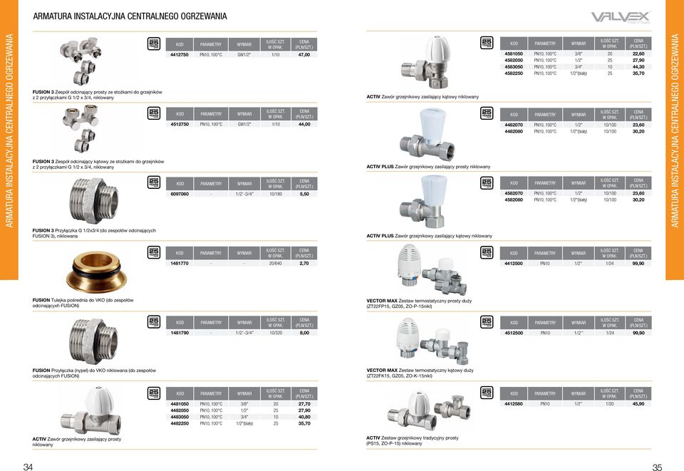 prosty niklowany 4581050 PN10, 100 C 3/8" 20 22,60 4582050 PN10, 100 C 1/2" 25 27,90 4583050 PN10, 100 C 3/4" 10 44,30 4582250 PN10, 100 C 1/2"(biały) 25 35,70 4482070 PN10, 100 C 1/2" 10/100 23,60
