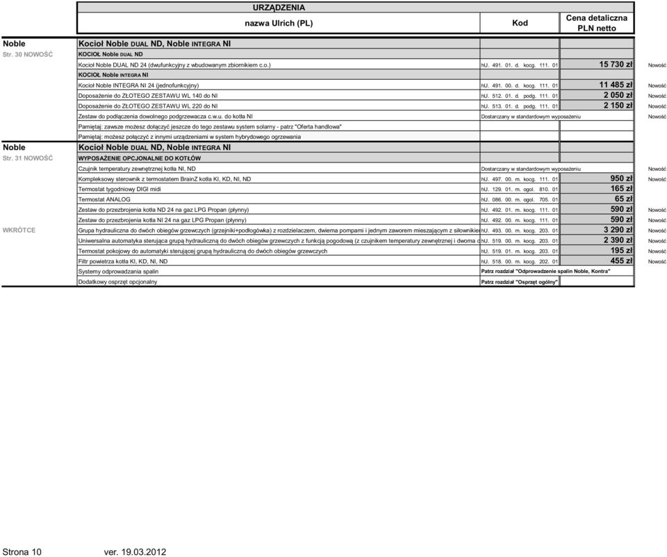 111. 01 2 050 zł Nowo Doposa enie do ZŁOTEGO ZESTAWU WL 220 do NI hu.
