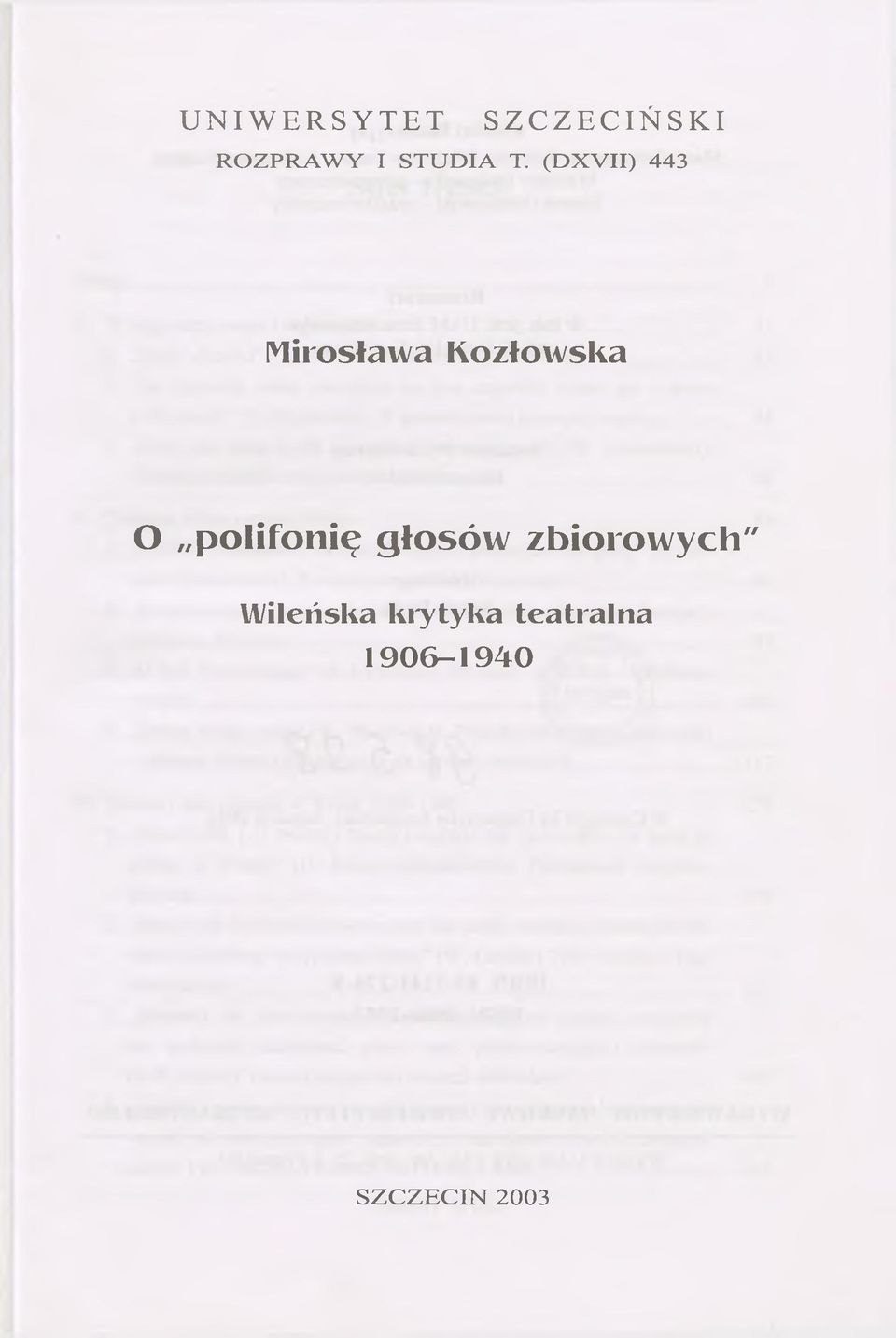 (D X V II) 443 [Mirosława K ozłow ska O