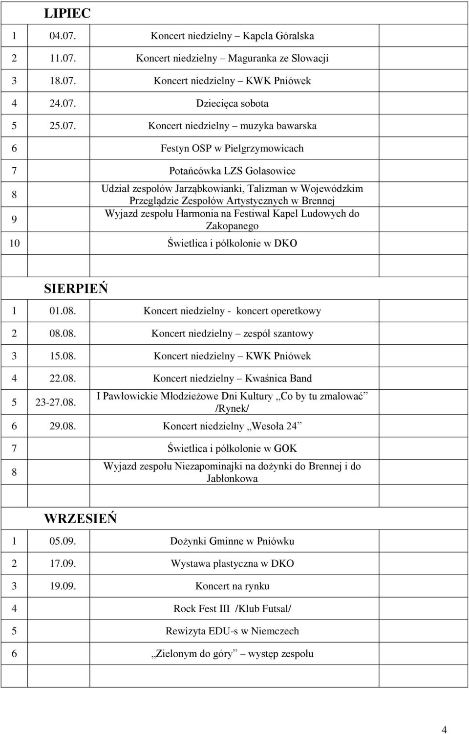 Koncert niedzielny Maguranka ze Słowacji 3 18.07.