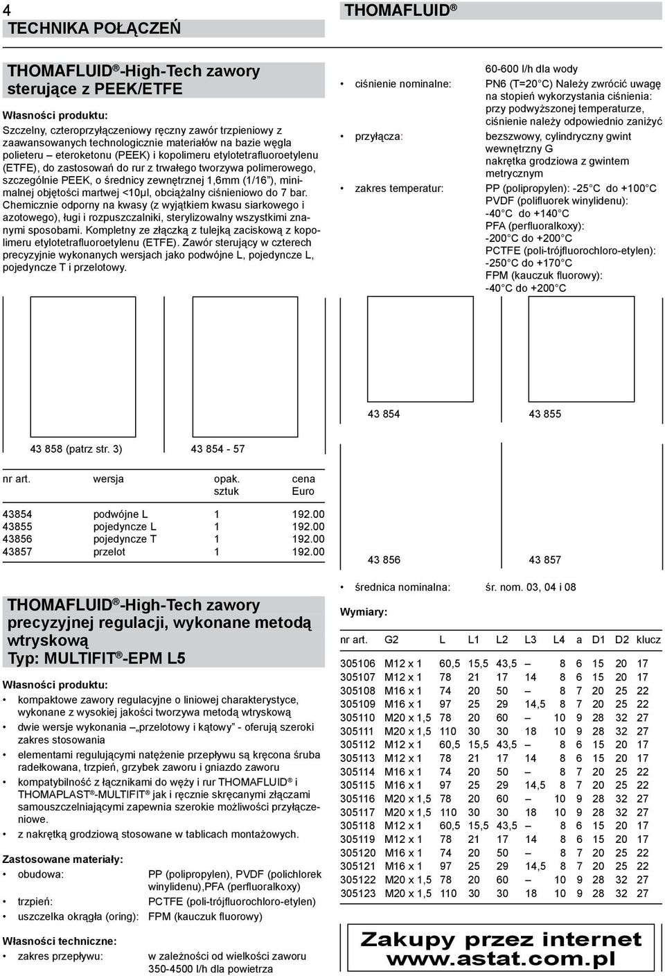 obciążalny ciśnieniowo do 7 bar. Chemicznie odporny na kwasy (z wyjątkiem kwasu siarkowego i azotowego), ługi i rozpuszczalniki, sterylizowalny wszystkimi znanymi sposobami.