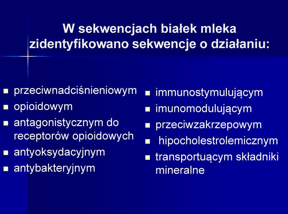 opioidowych antyoksydacyjnym antybakteryjnym immunostymulującym