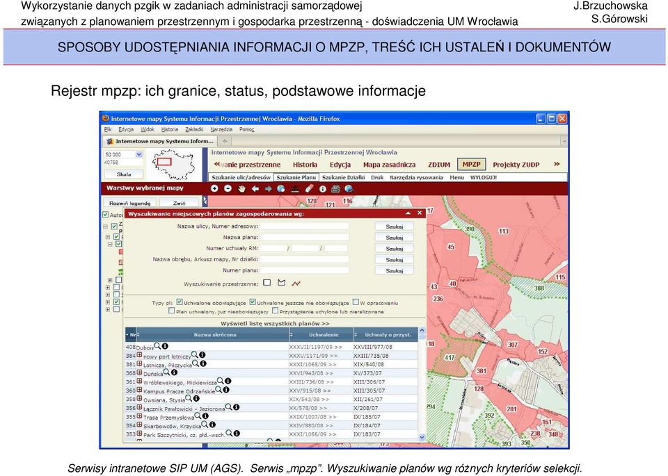 podstawowe informacje Serwisy intranetowe SIP UM (AGS).