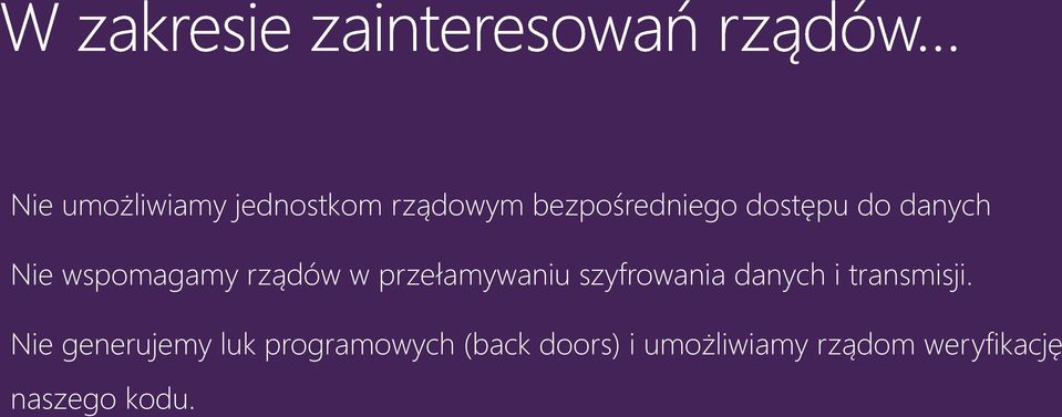 szyfrowania danych i transmisji.