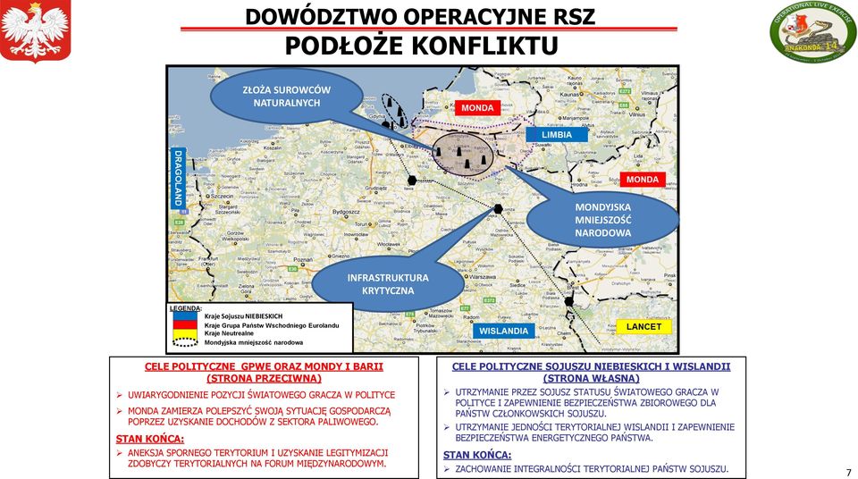 UZYSKANIE DOCHODÓW Z SEKTORA PALIWOWEGO. STAN KOŃCA: ANEKSJA SPORNEGO TERYTORIUM I UZYSKANIE LEGITYMIZACJI ZDOBYCZY TERYTORIALNYCH NA FORUM MIĘDZYNARODOWYM.