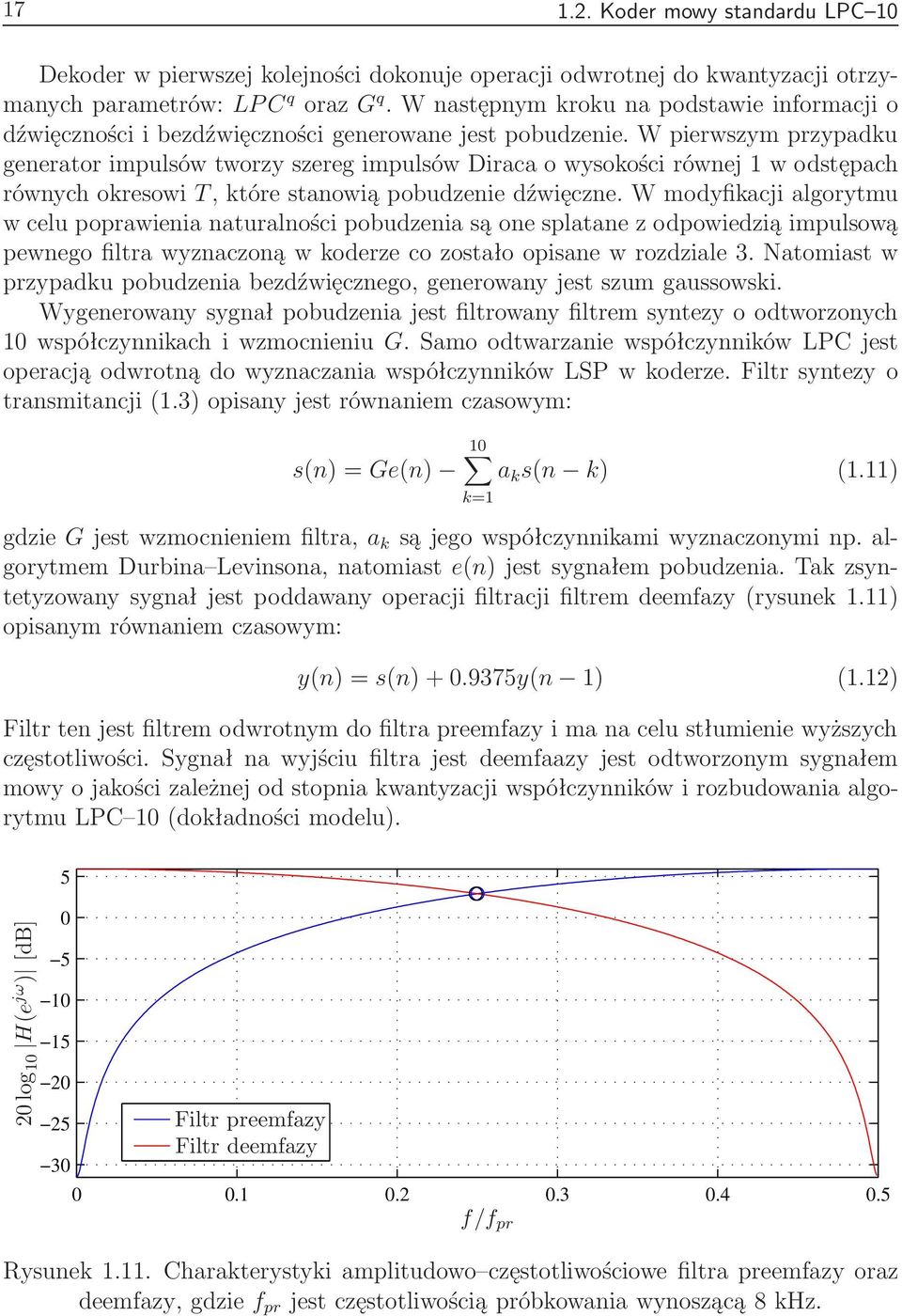 W pierwszym przypadku generator impulsów tworzy szereg impulsów Diraca o wysokości równej 1 w odstępach równych okresowi T, które stanowią pobudzenie dźwięczne.