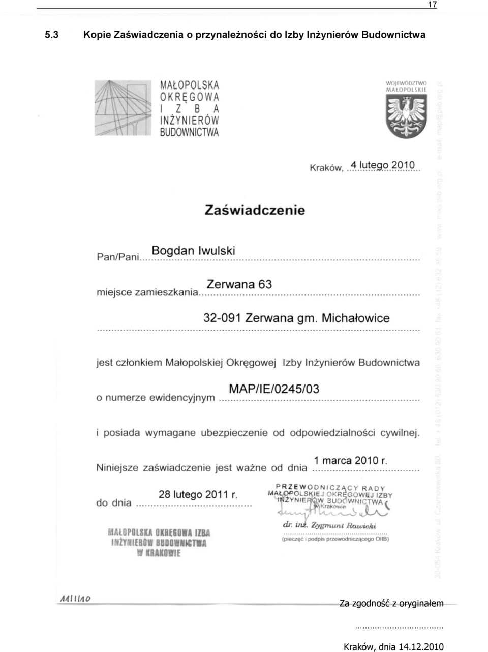 Inżynierów Budownictwa Za