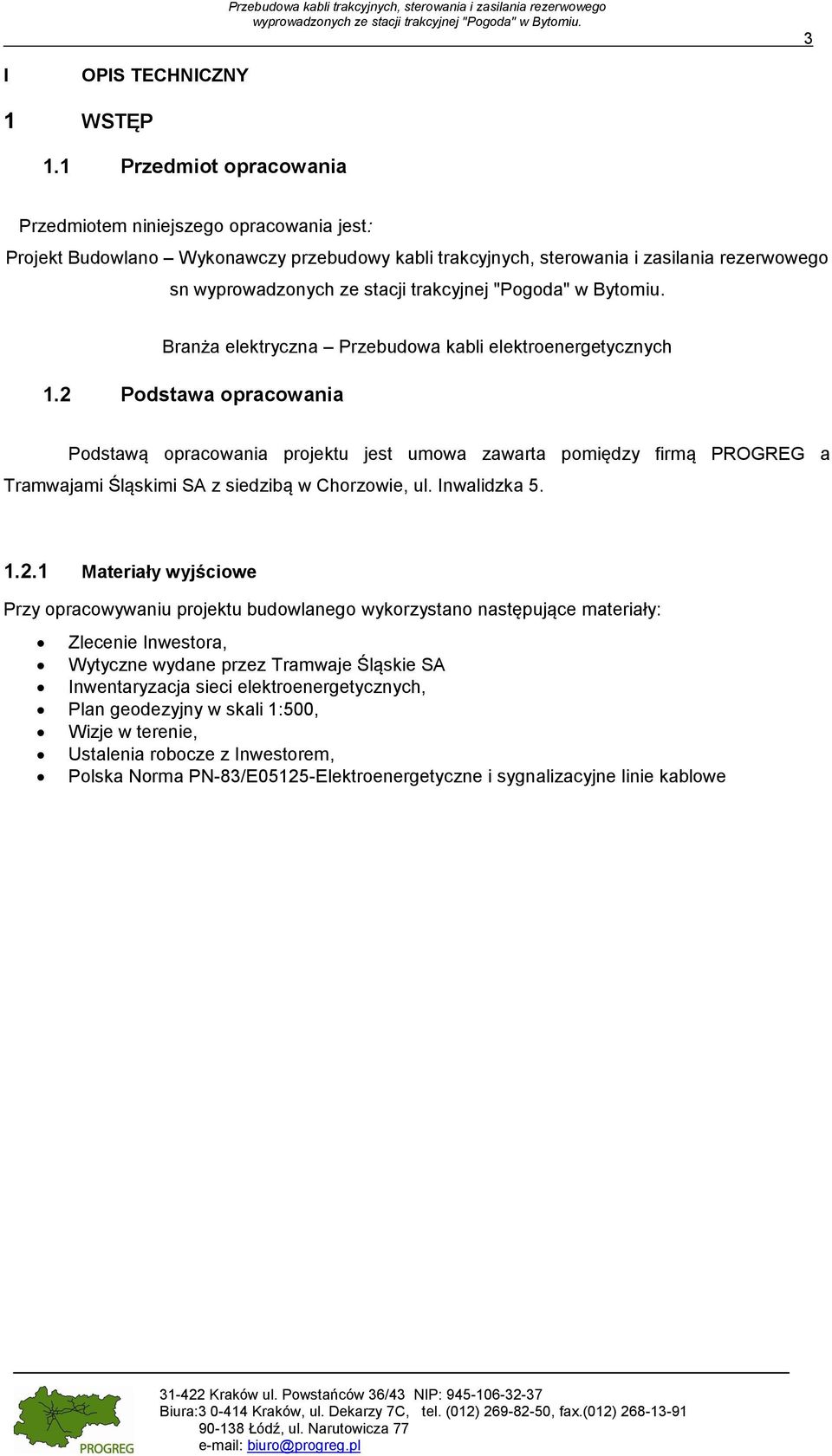 kabli elektroenergetycznych 1.2 