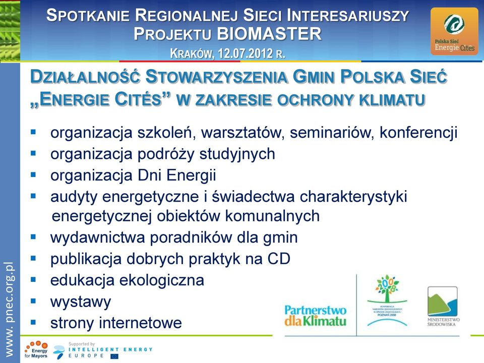 Energii audyty energetyczne i świadectwa charakterystyki energetycznej obiektów komunalnych