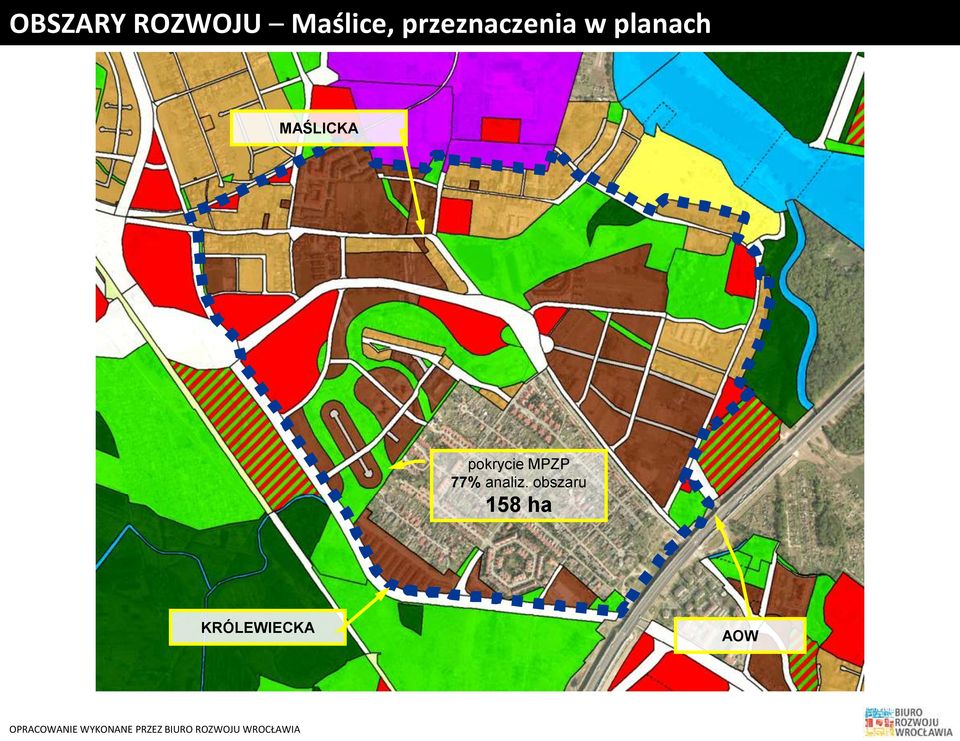 MAŚLICKA pokrycie MPZP 77%