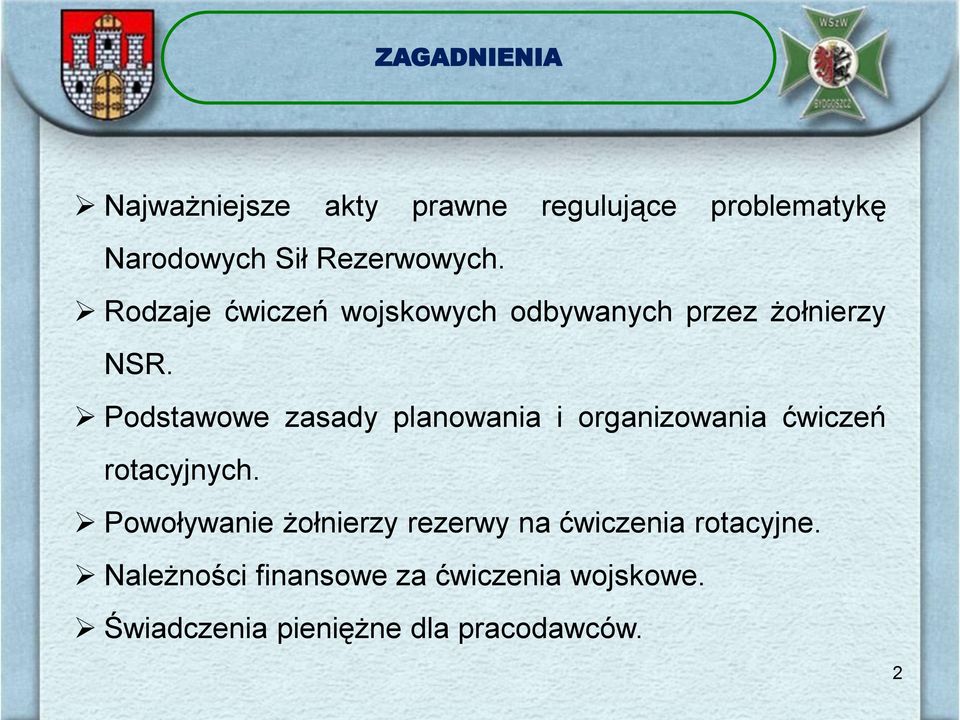 Podstawowe zasady planowania i organizowania ćwiczeń rotacyjnych.