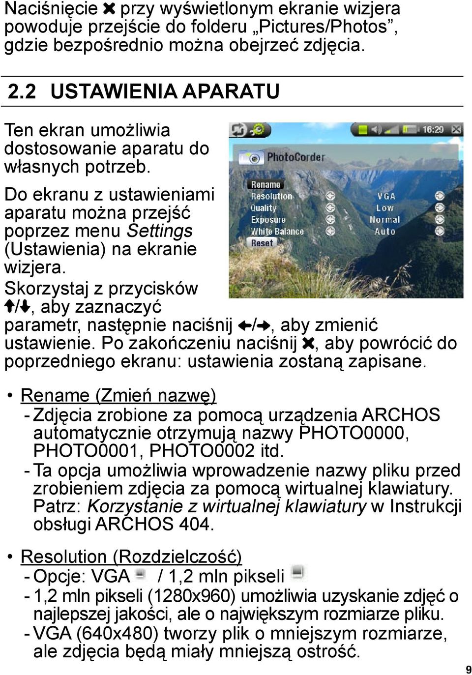 Skorzystaj z przycisków /, aby zaznaczyć parametr, następnie naciśnij /, aby zmienić ustawienie. Po zakończeniu naciśnij, aby powrócić do poprzedniego ekranu: ustawienia zostaną zapisane.