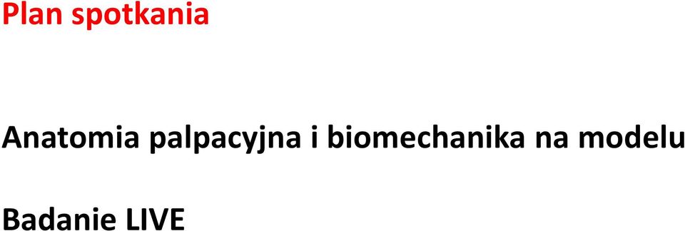 palpacyjna i