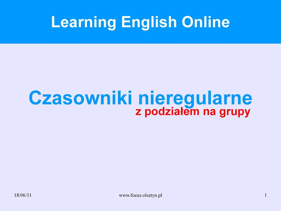 z podziałem na grupy