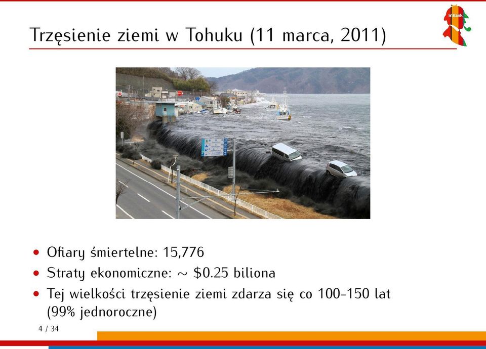 $0.25 biliona Tej wielkości trzęsienie ziemi
