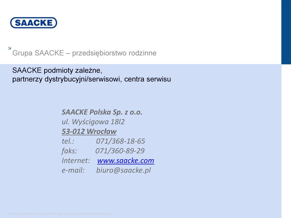 Sp. z o.o. ul. Wyścigowa 18l2 53-012 Wrocław tel.
