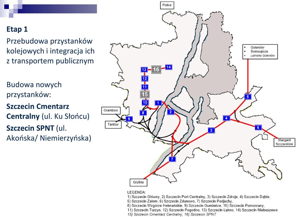 nowych przystanków: Szczecin Cmentarz Centralny