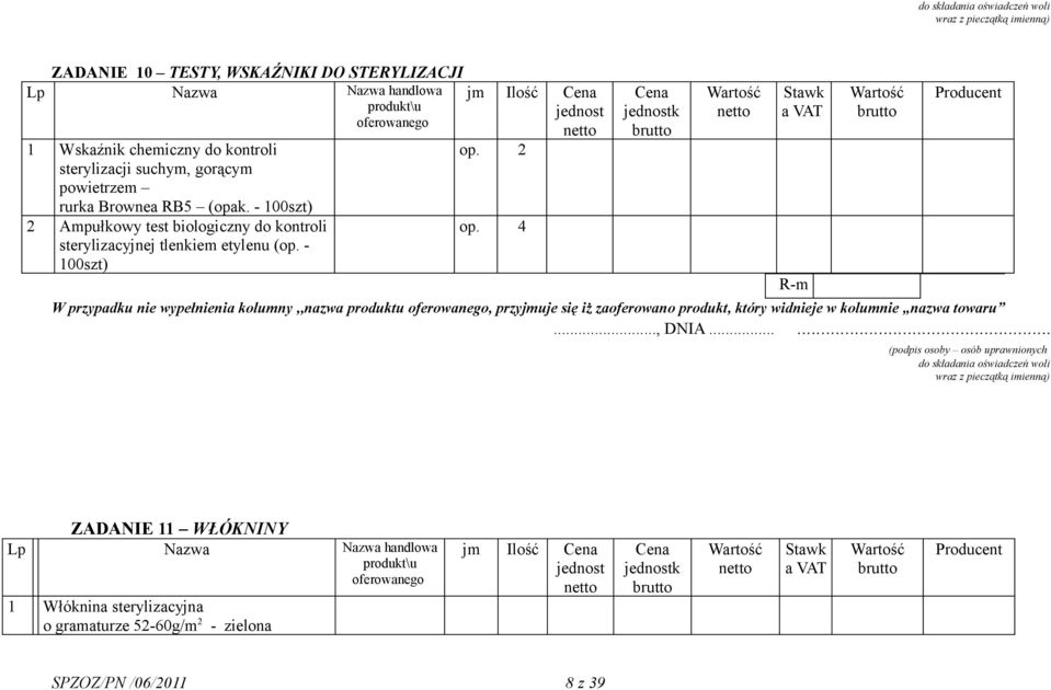 - 100szt) 2 Ampułkowy test biologiczny do kontroli sterylizacyjnej tlenkiem etylenu (op.