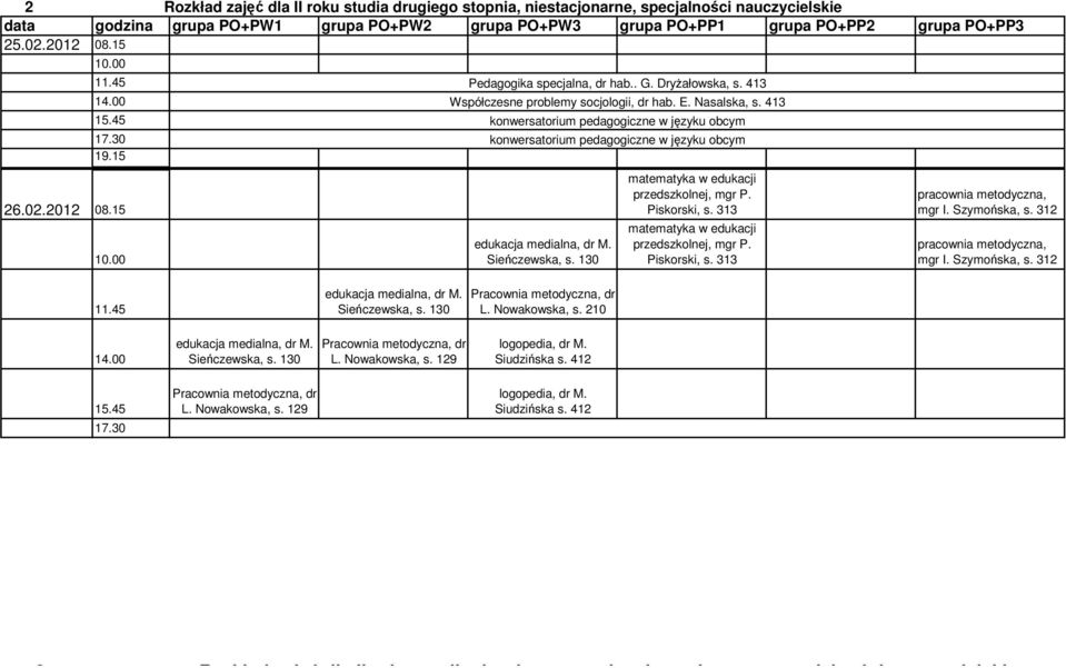 15 26.02.2012 08.15 L. Nowakowska, s.