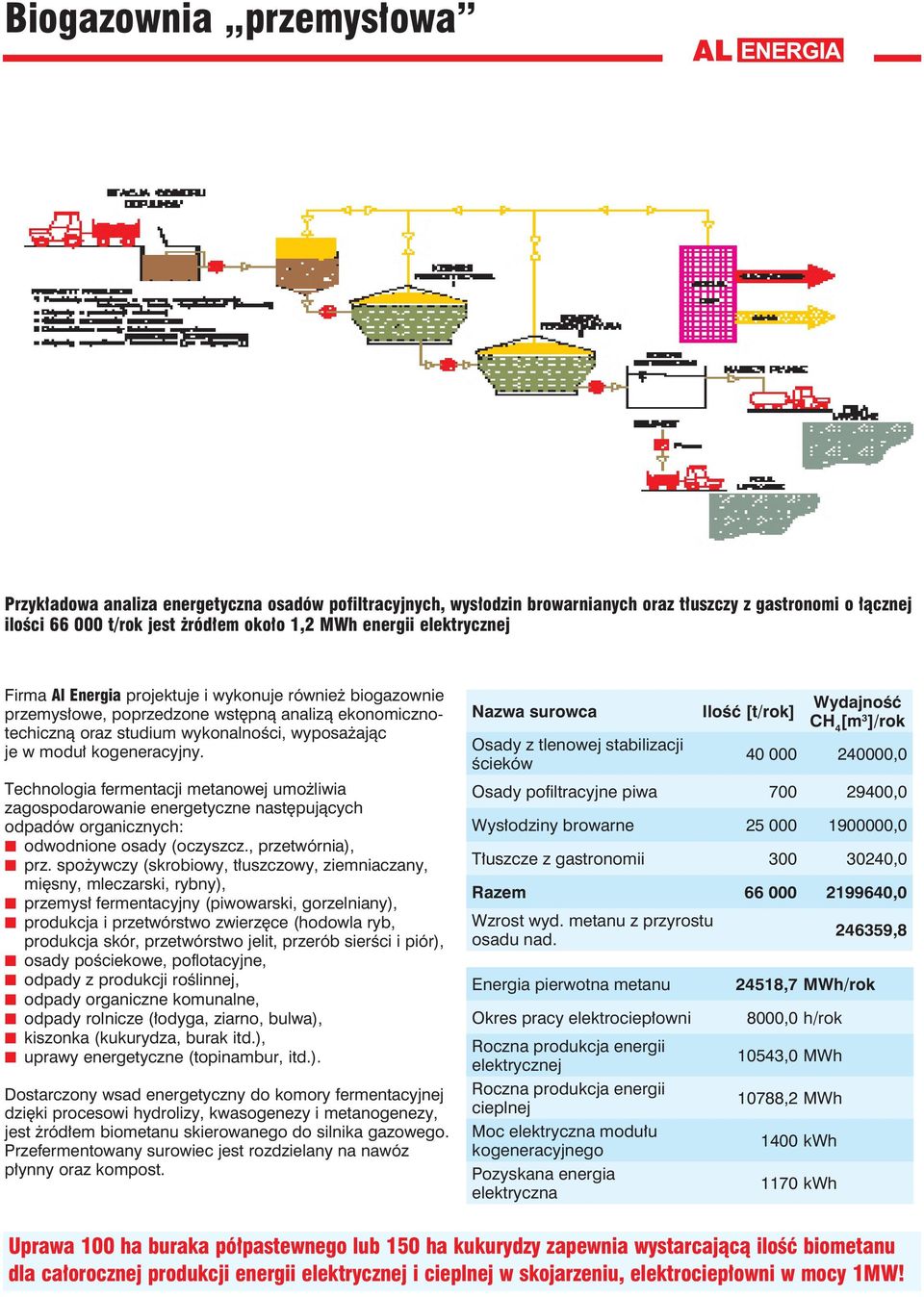 Technologia fermentacji metanowej umożliwia zagospodarowanie energetyczne następujących odpadów organicznych: n odwodnione osady (oczyszcz., przetwórnia), n prz.