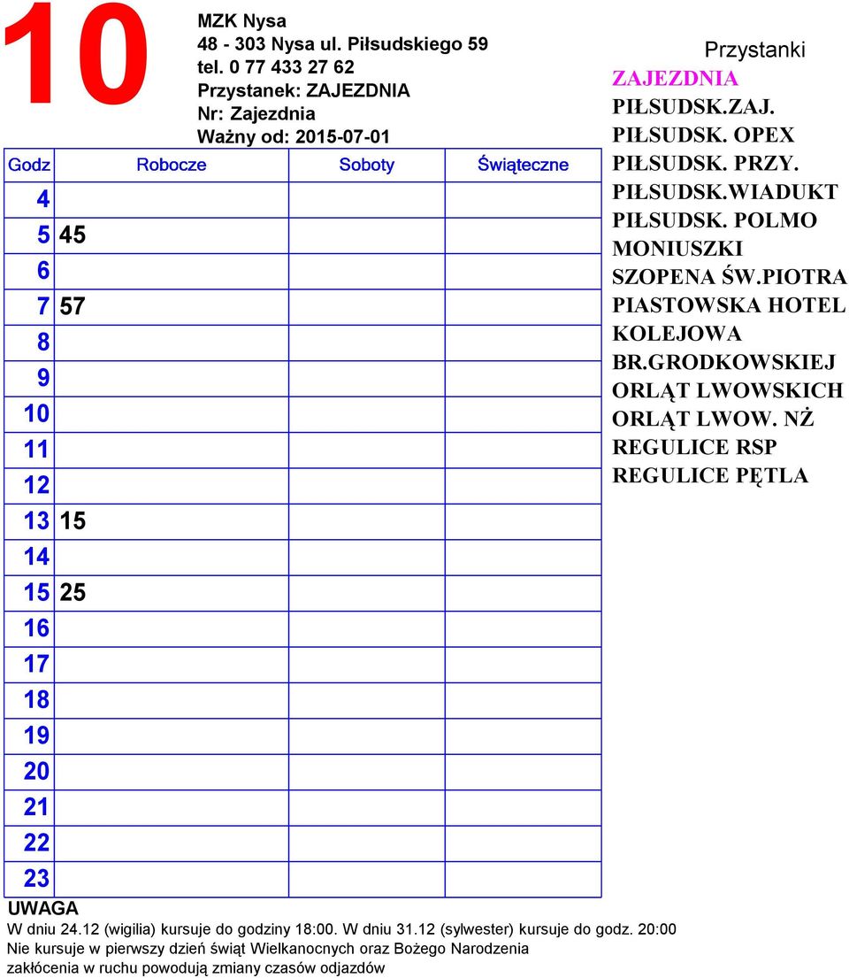 OPEX 04 PIŁSUDSK. PRZY. 06 0 0 14 W dniu 24.