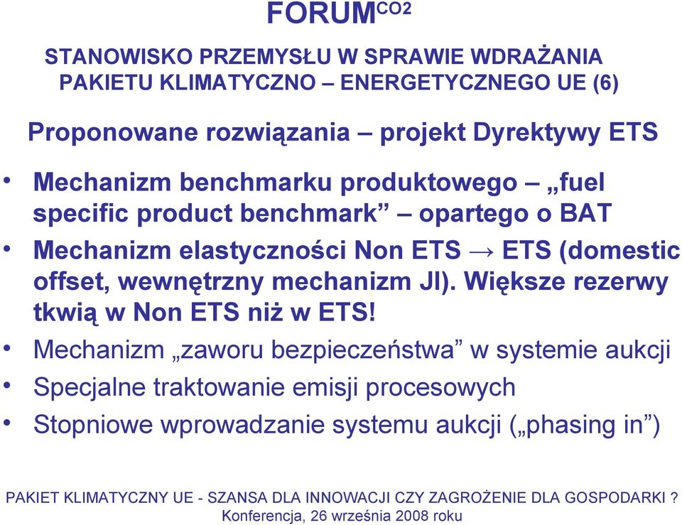 offset, wewnętrzny mechanizm JI). Większe rezerwy tkwią w Non ETS niż w ETS!