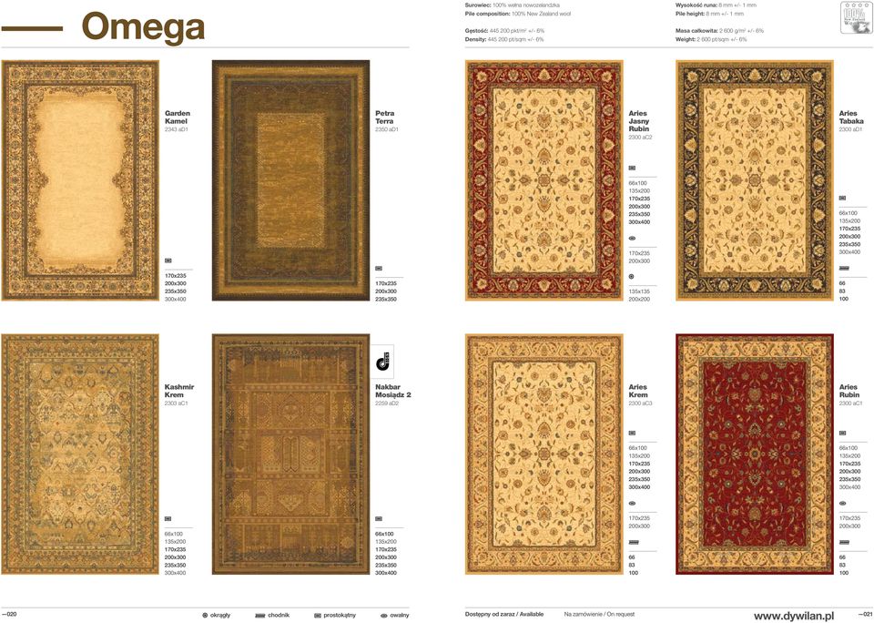 +/- 6% Garden Kamel 2343 ad1 Petra Terra 2350 ad1 Aries Jasny 2300 ac2 Aries Tabaka 2300 ad1 135x135 200x200 Kashmir Krem 2303