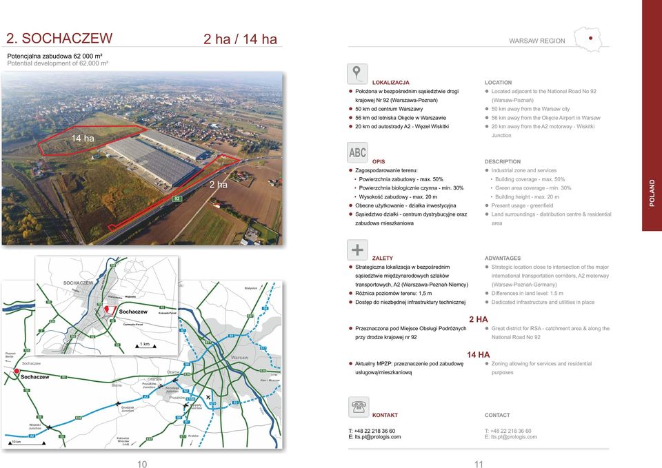 0% Wysokość zabudowy - max.