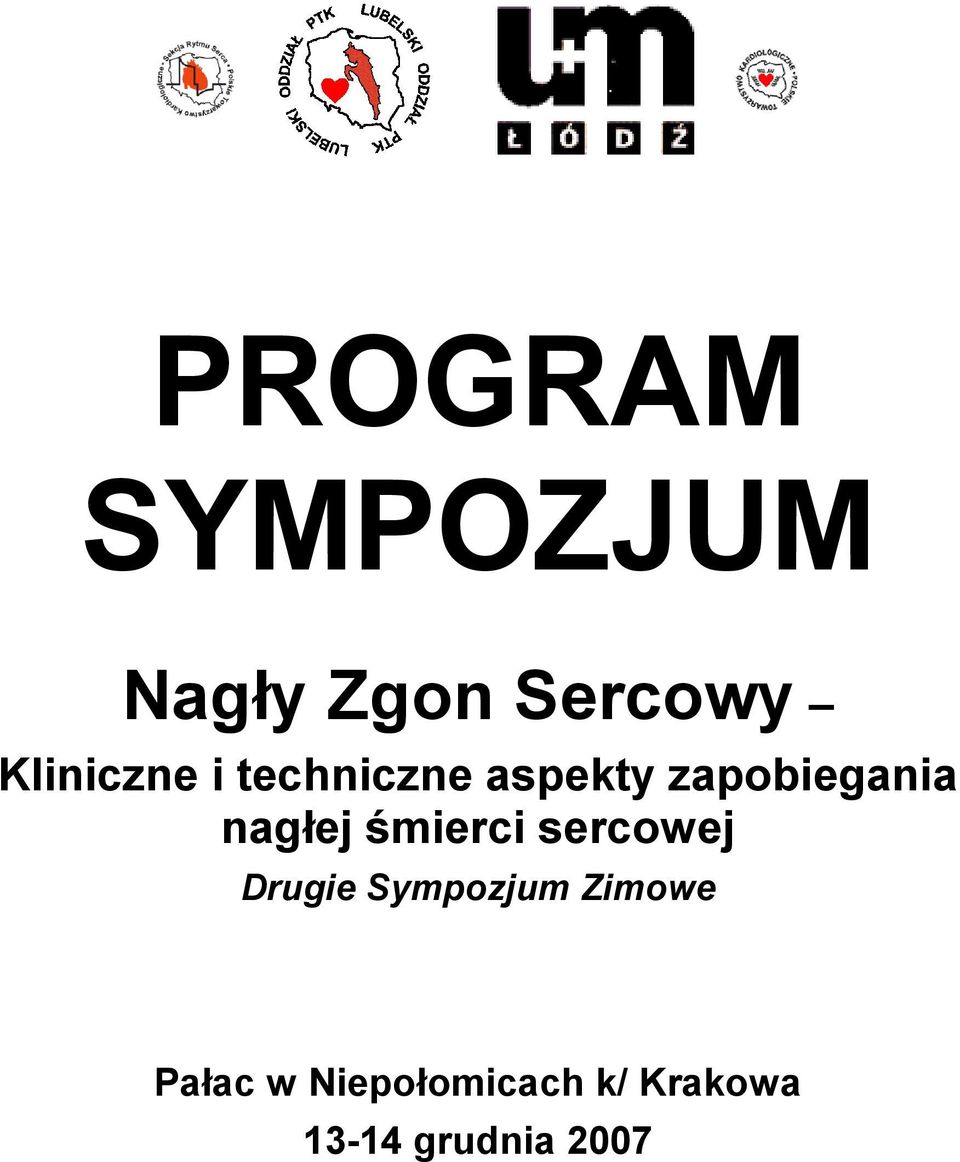 nagłej śmierci sercowej Drugie Sympozjum