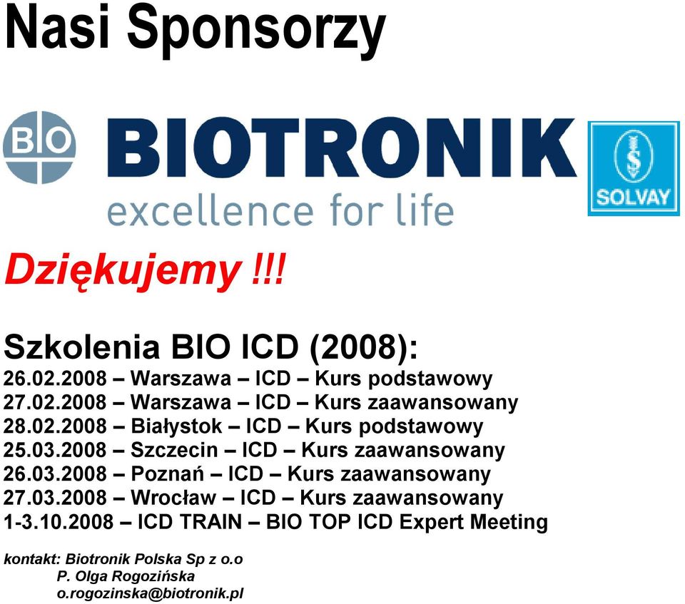 03.2008 Wrocław ICD Kurs zaawansowany 1-3.10.