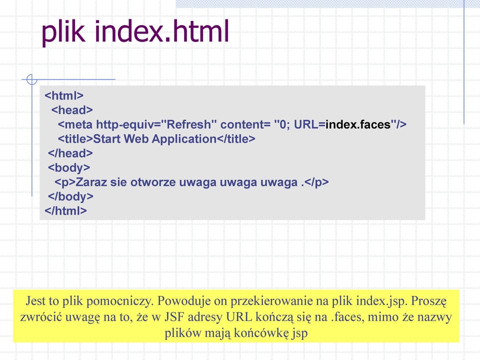 uwaga.</p> </body> </html> Jest to plik pomocniczy. Powoduje on przekierowanie na plik index.