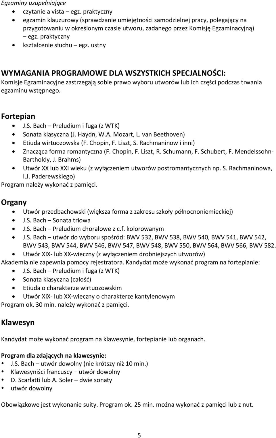 praktyczny kształcenie słuchu egz.