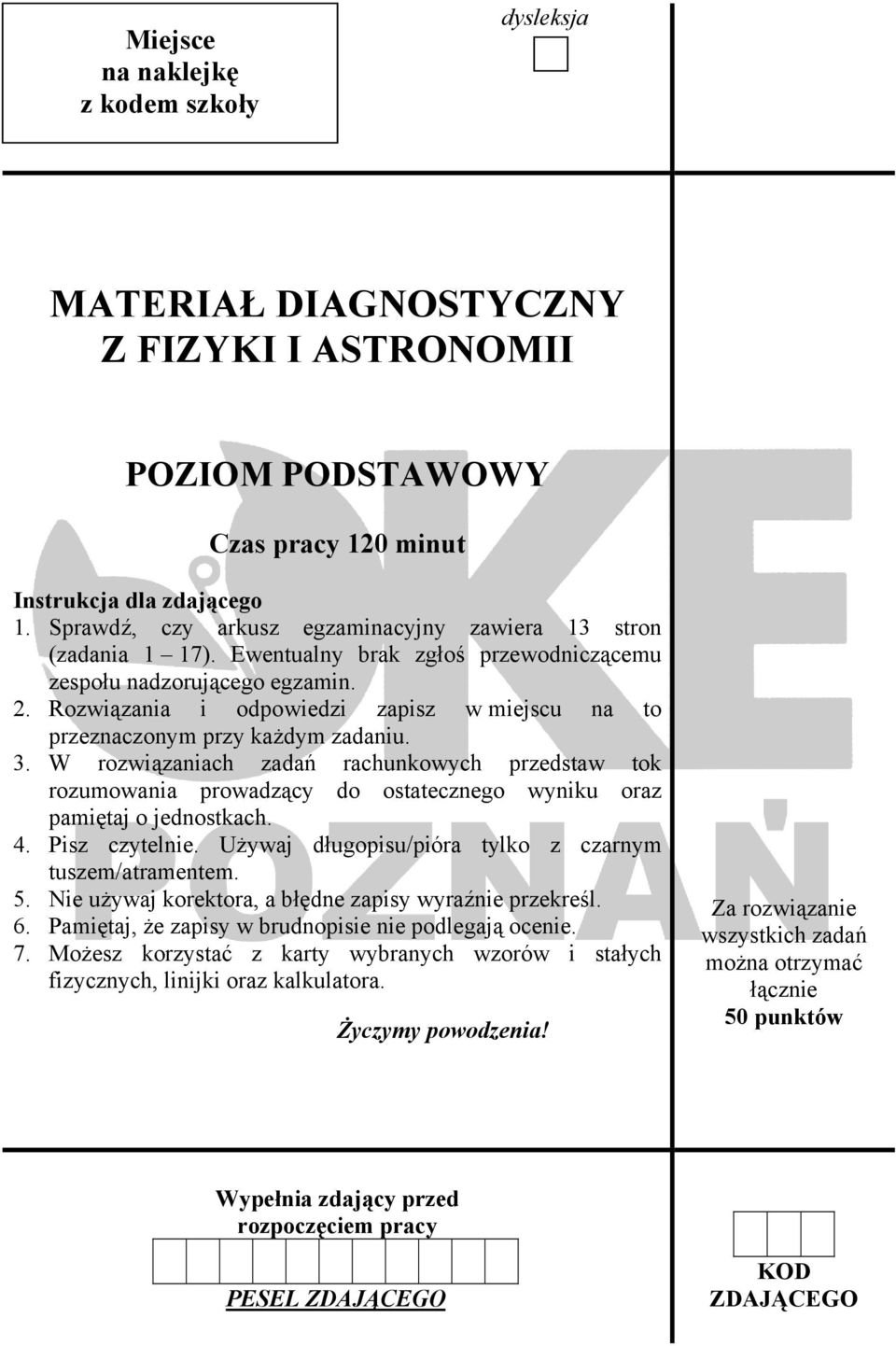 Rozwiązania i odpowiedzi zapisz w miejscu na to przeznaczonym przy każdym zadaniu. 3.