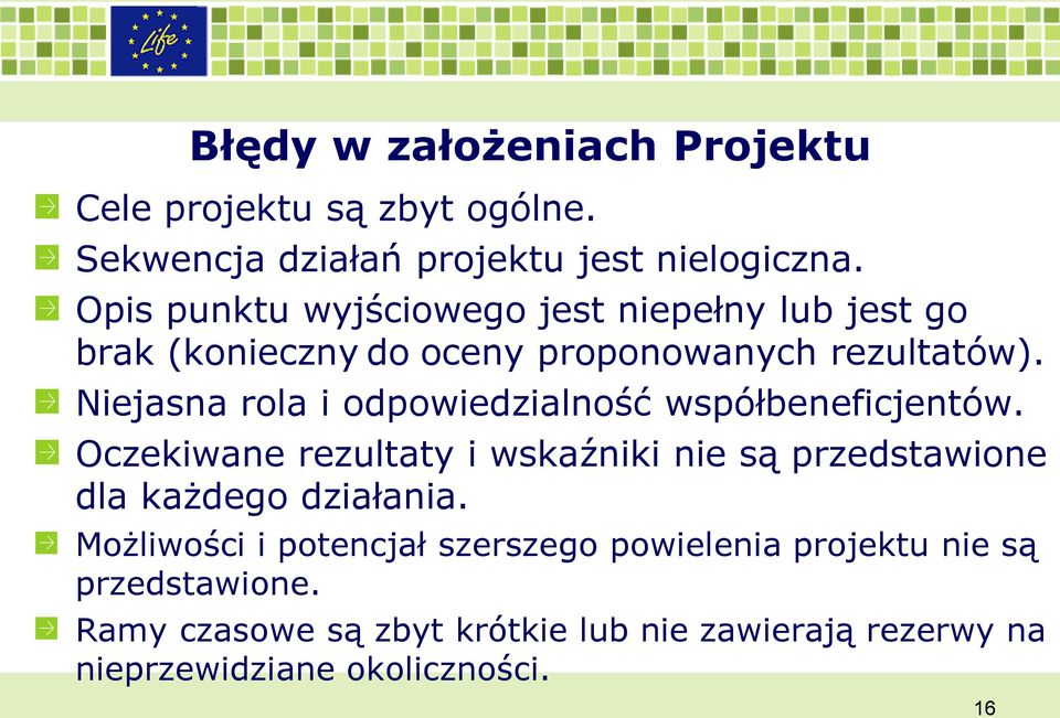 Niejasna rola i odpowiedzialność współbeneficjentów.