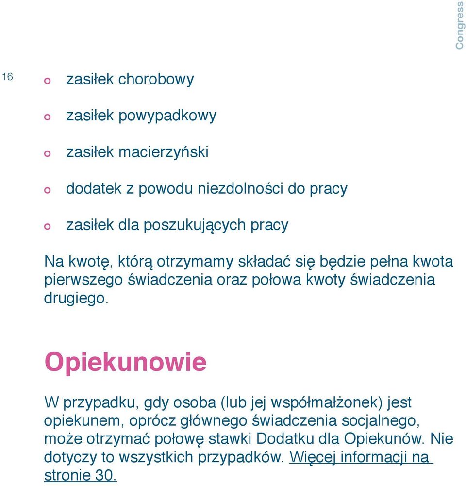 świadczenia drugiego.