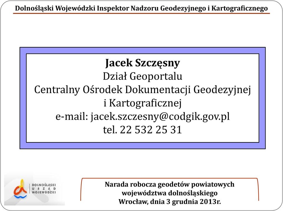 Geodezyjnej i Kartograficznej