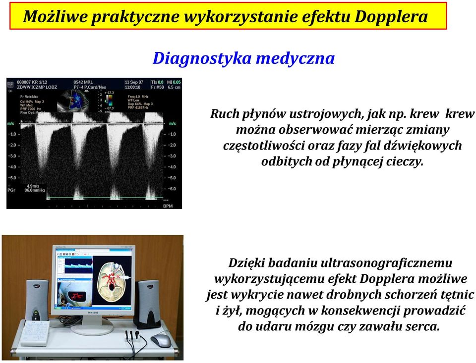 płynącej cieczy.