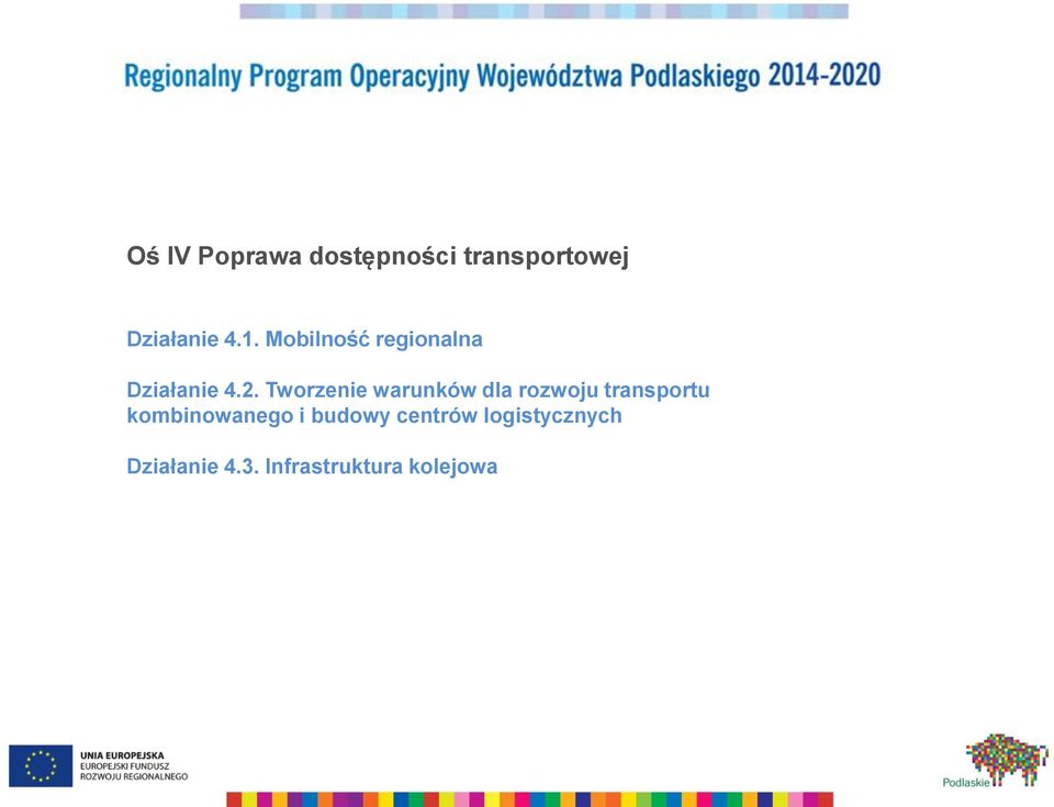Tworzenie warunków dla rozwoju transportu