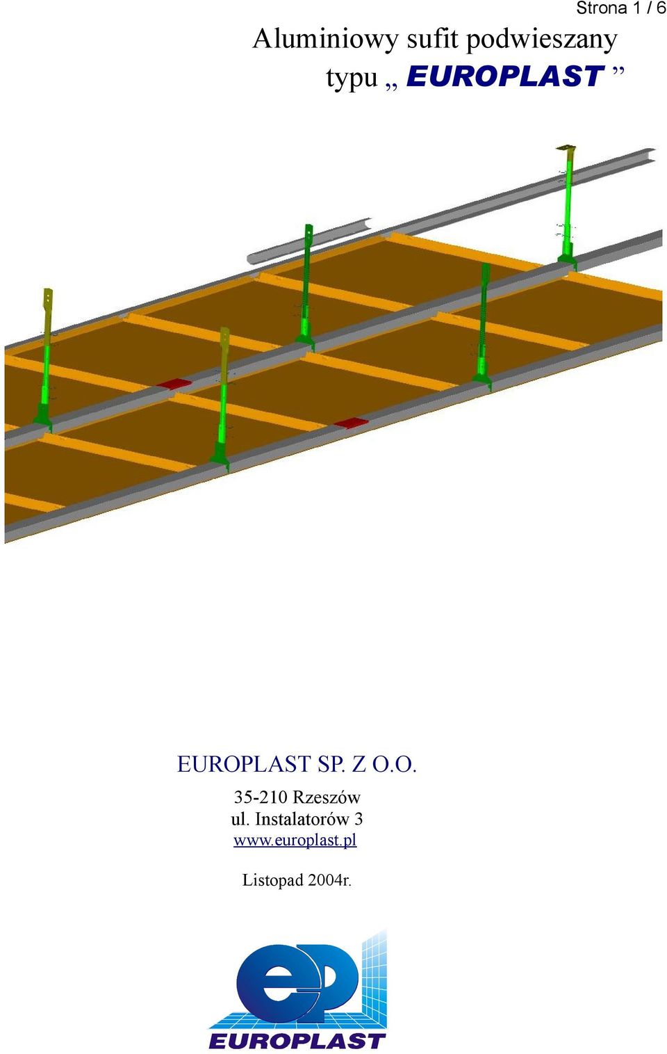 EUROPLAST SP. Z O.O. 35-210 Rzeszów ul.