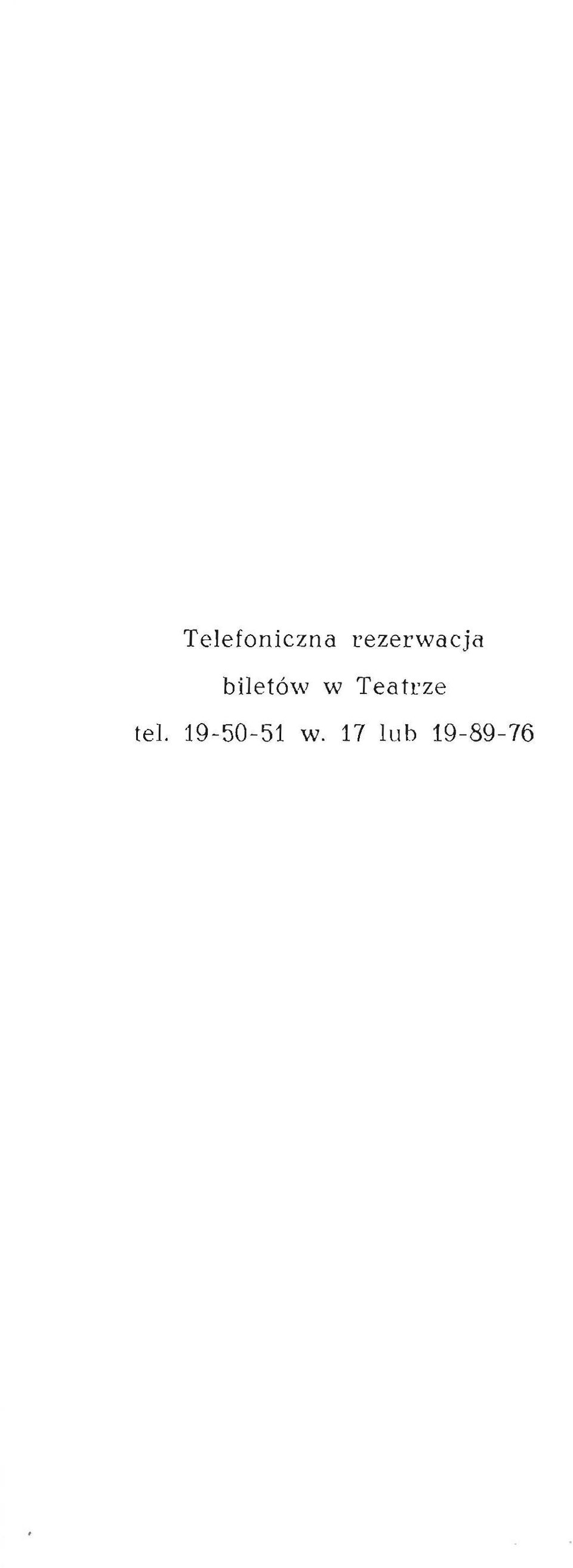 w Teatrze tel.