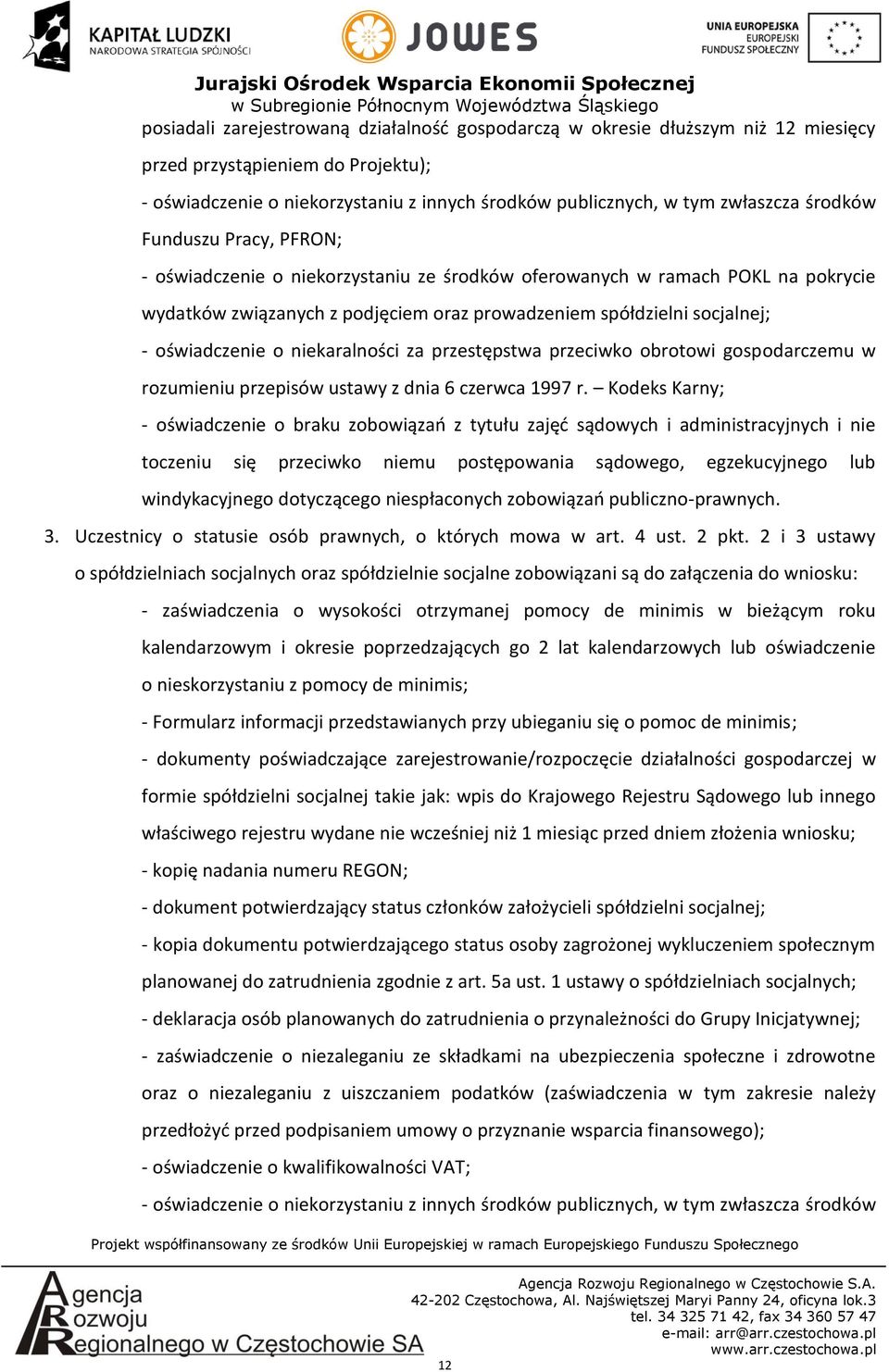 o niekaralności za przestępstwa przeciwko obrotowi gospodarczemu w rozumieniu przepisów ustawy z dnia 6 czerwca 1997 r.