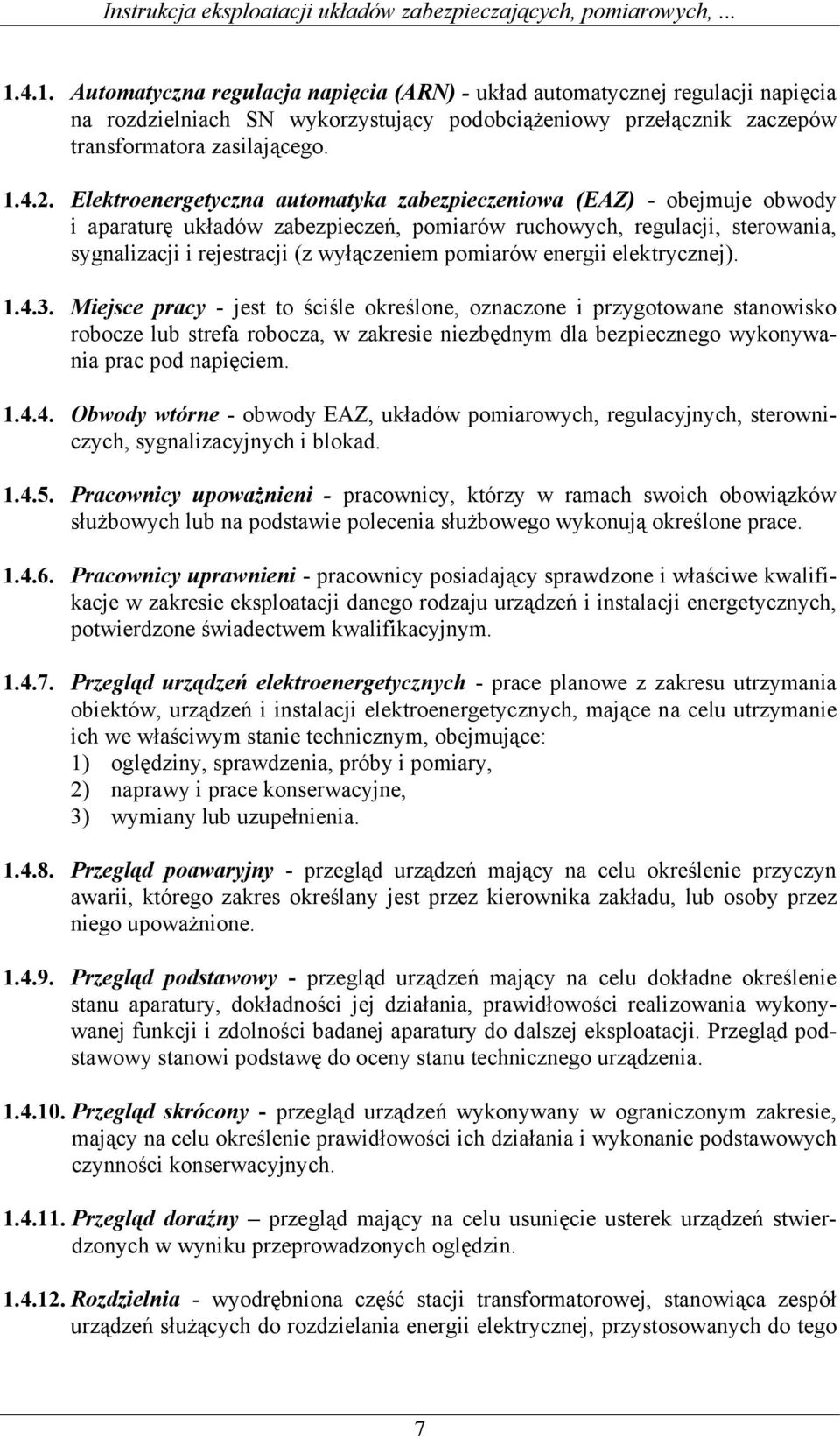 energii elektrycznej). 1.4.3.