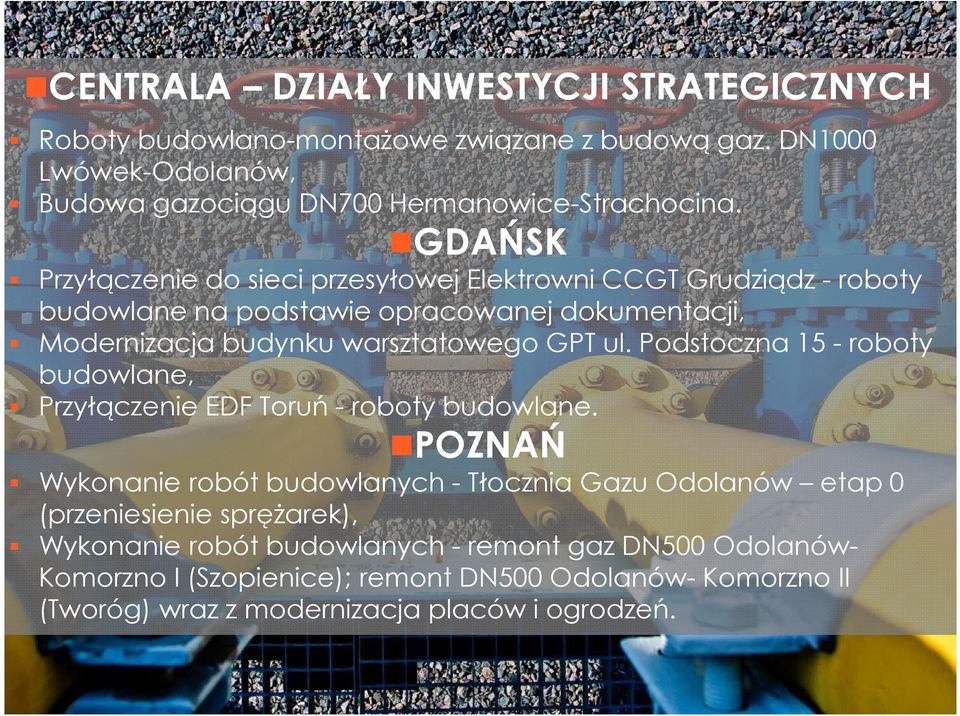 Podstoczna 15 - roboty budowlane, Przyłączenie EDF Toruń - roboty budowlane.