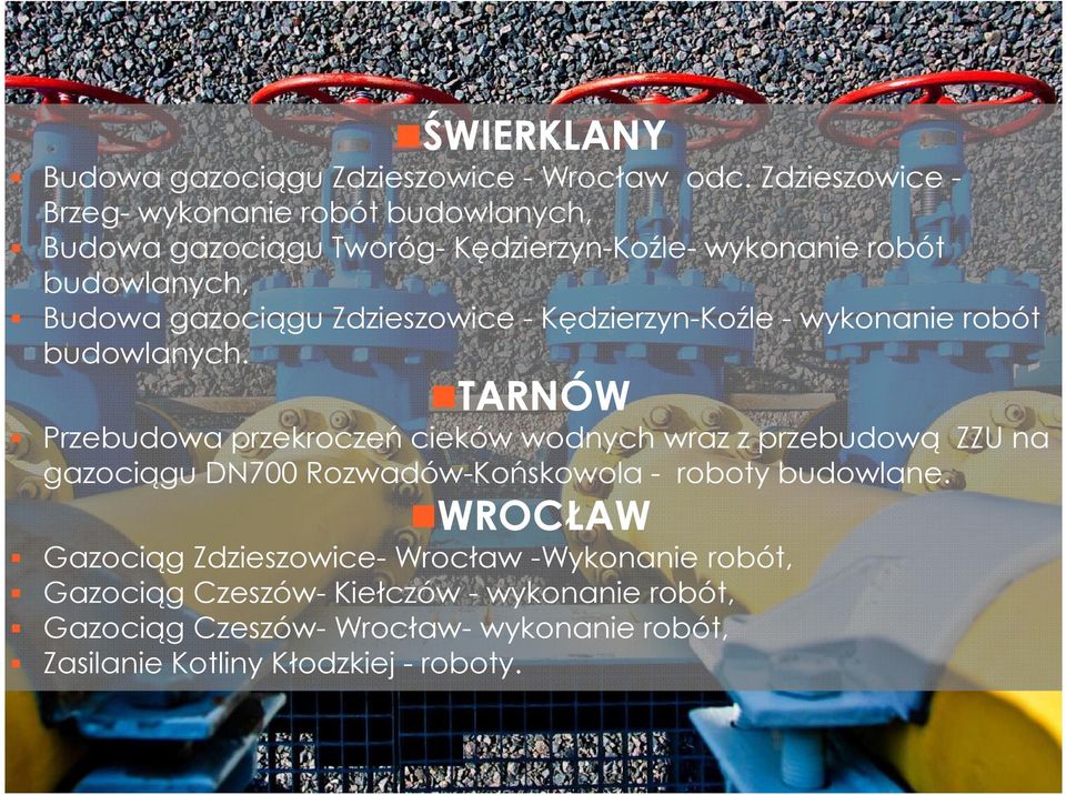 Zdzieszowice - Kędzierzyn-Koźle - wykonanie robót budowlanych.