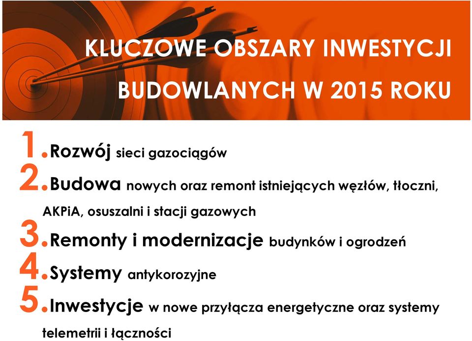 Budowa nowych oraz remont istniejących węzłów, tłoczni, AKPiA, osuszalni i