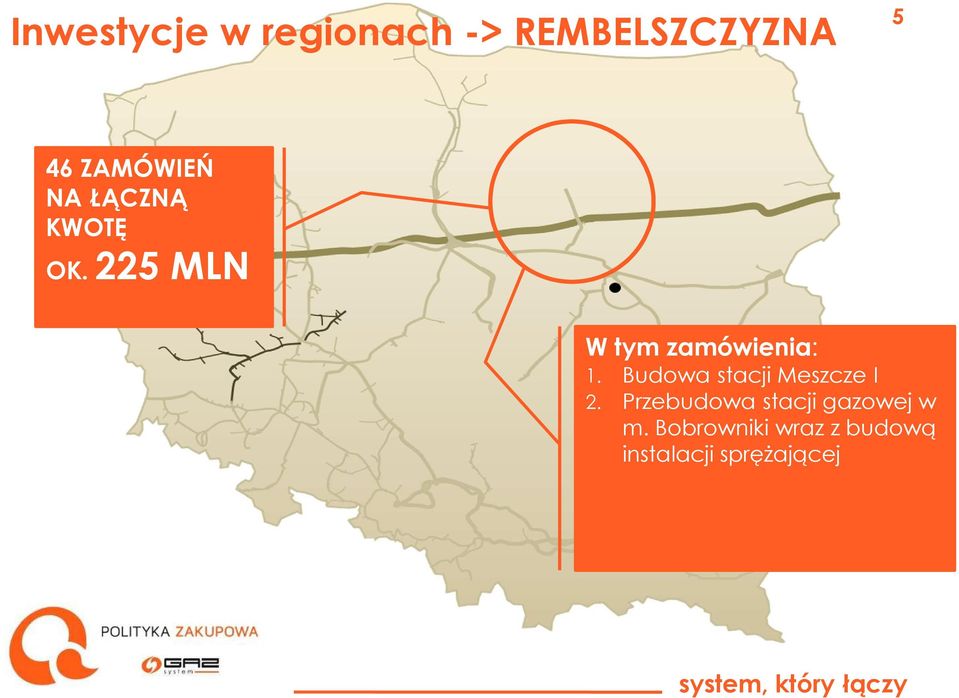 225 MLN W tym zamówienia: 1.