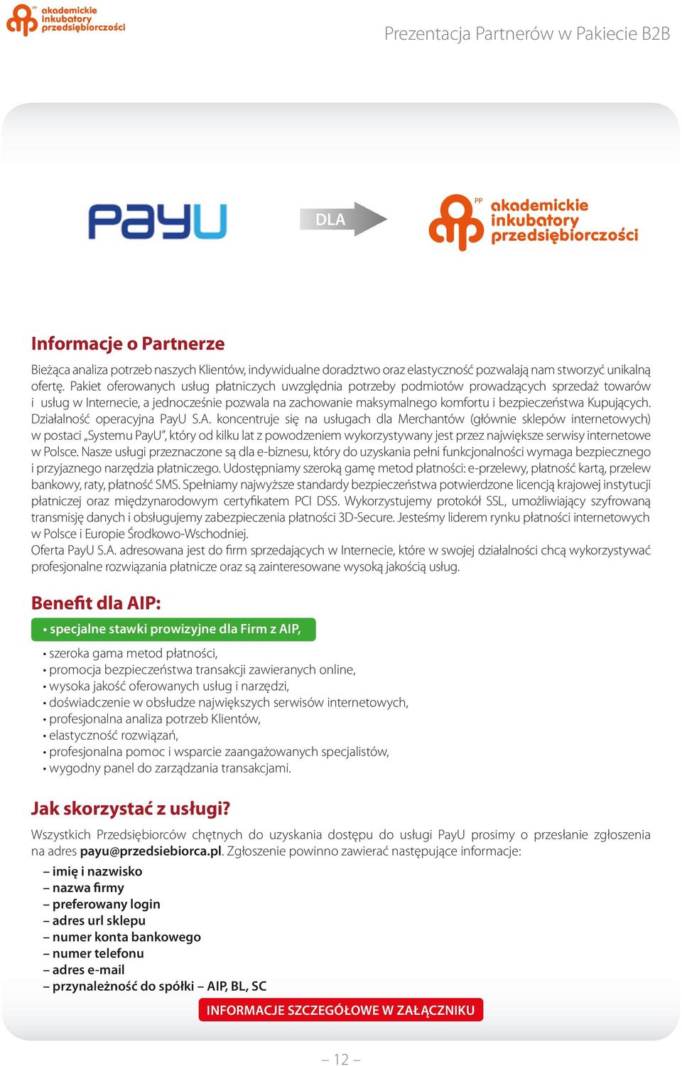 Kupujących. Działalność operacyjna PayU S.A.