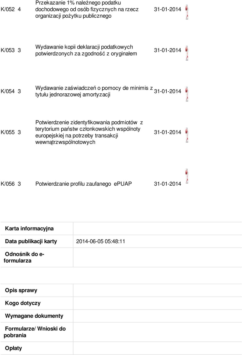 podmiotów z terytorium państw członkowskich wspólnoty europejskiej na potrzeby transakcji wewnątrzwspólnotowych K/056 3 Potwierdzanie profilu zaufanego epuap