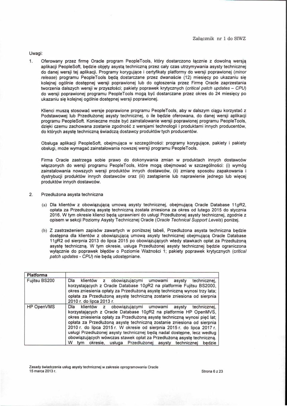 danej wersji tej aplikacji.