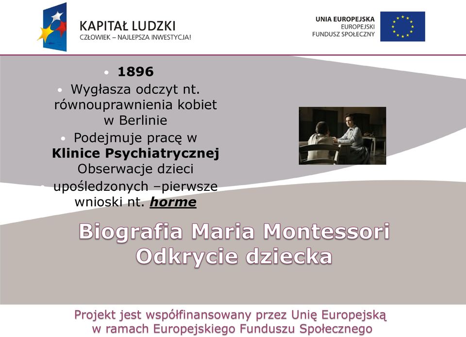 Podejmuje pracę w Klinice